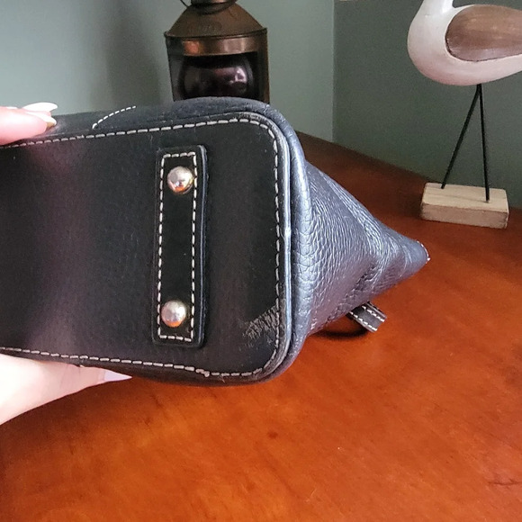 Dooney & Bourke Lexington Small Pebble Grain Leather Shopper in Black - Picture 7 of 16